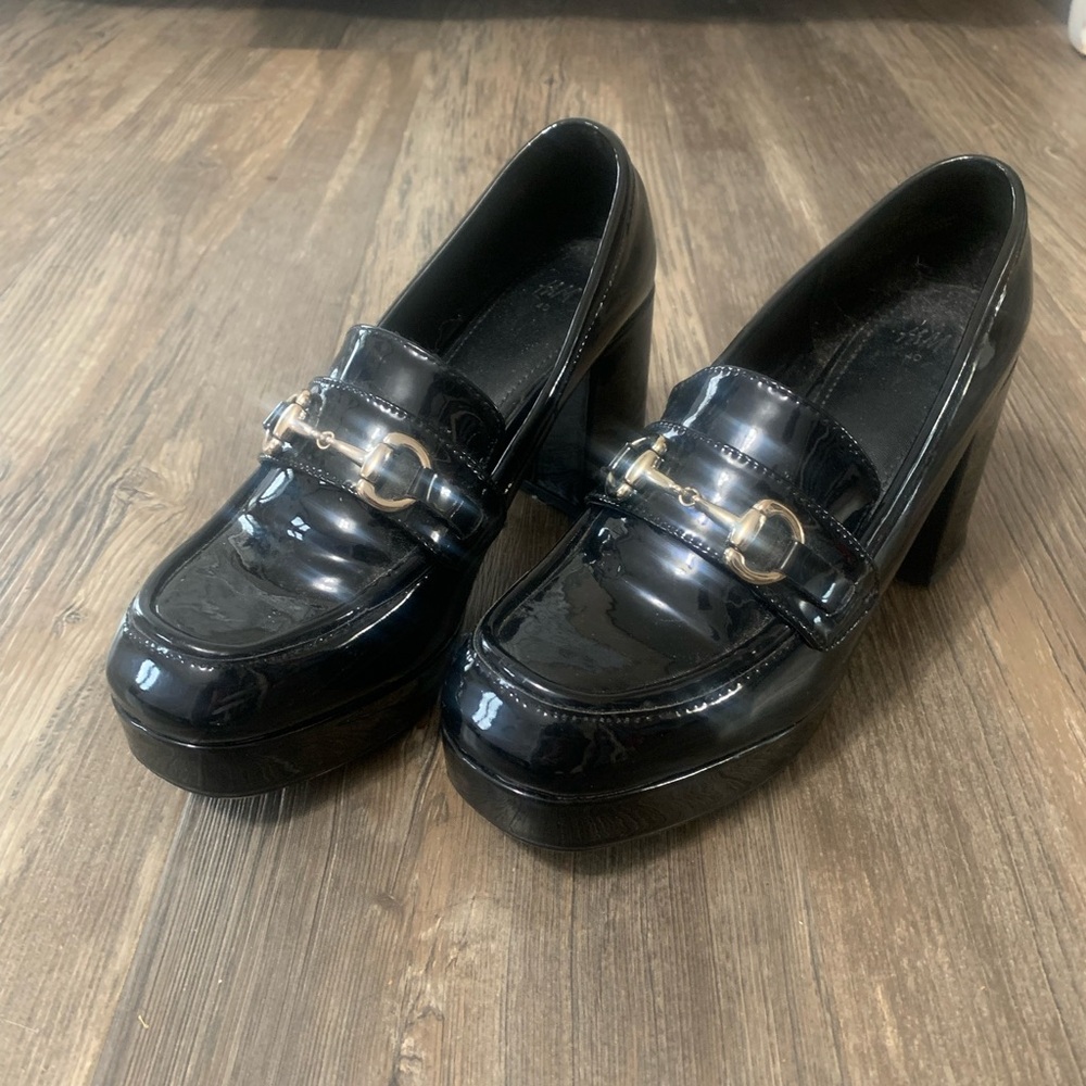 Platform Black Women's Loafers